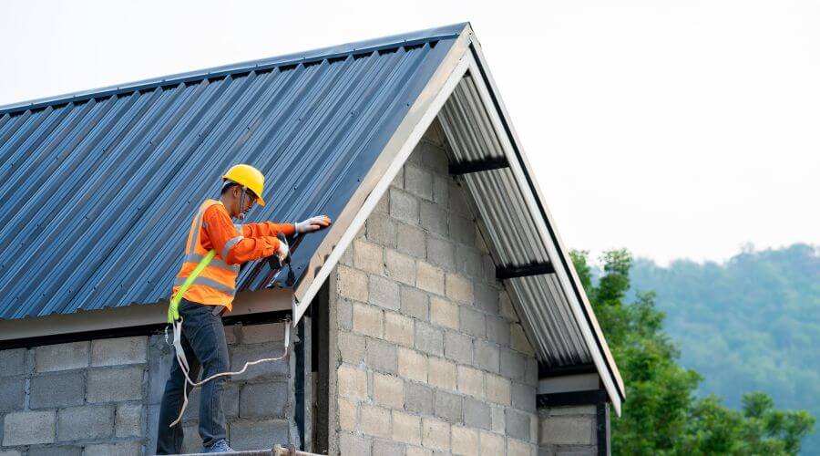 Professional metal roof installation in Burton, MI